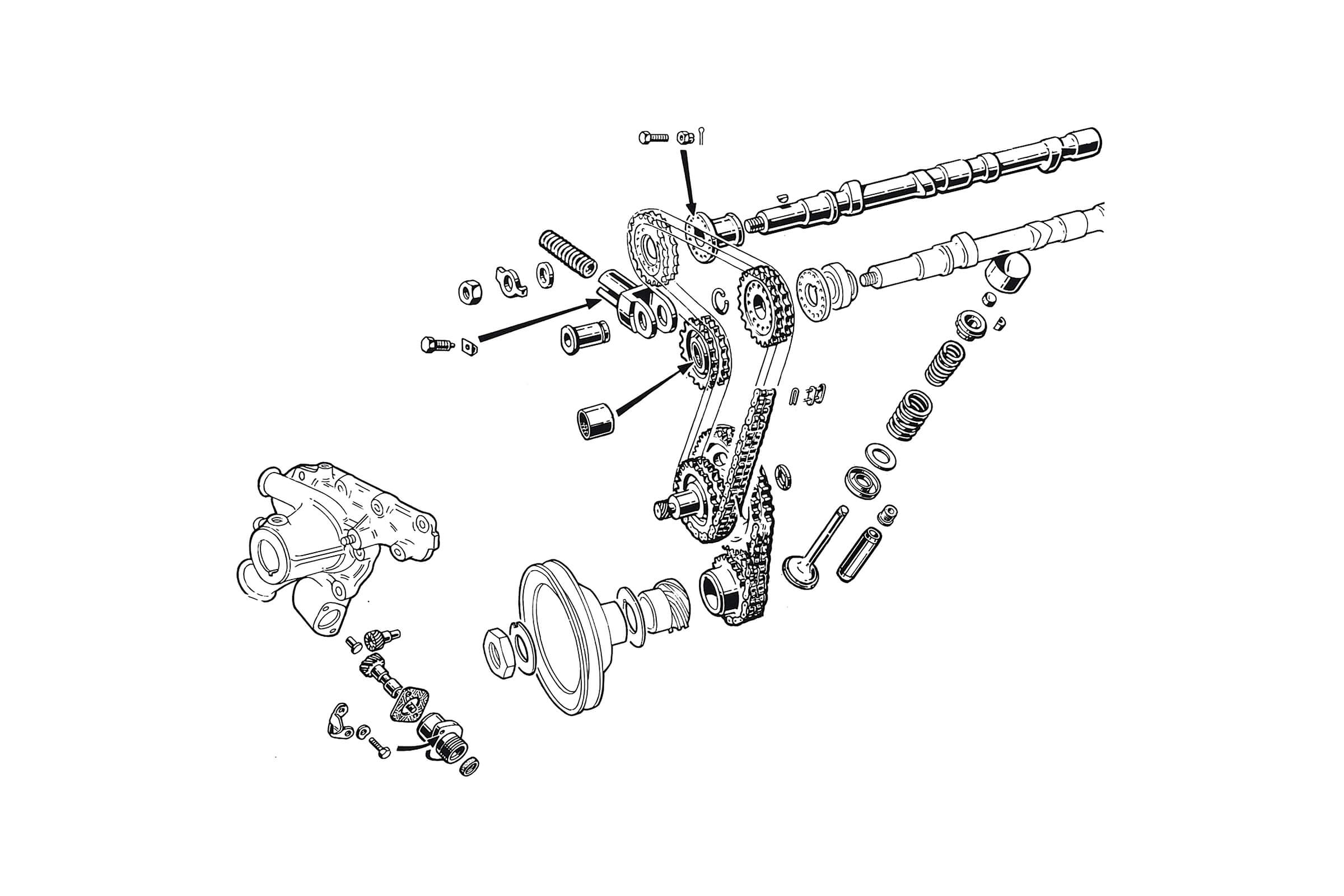 Engine - Valve & Timing Assemblies | Mechanical | 105/115 Series (Shared Parts) | Alfa Romeo Parts Diagram | Alfaholics