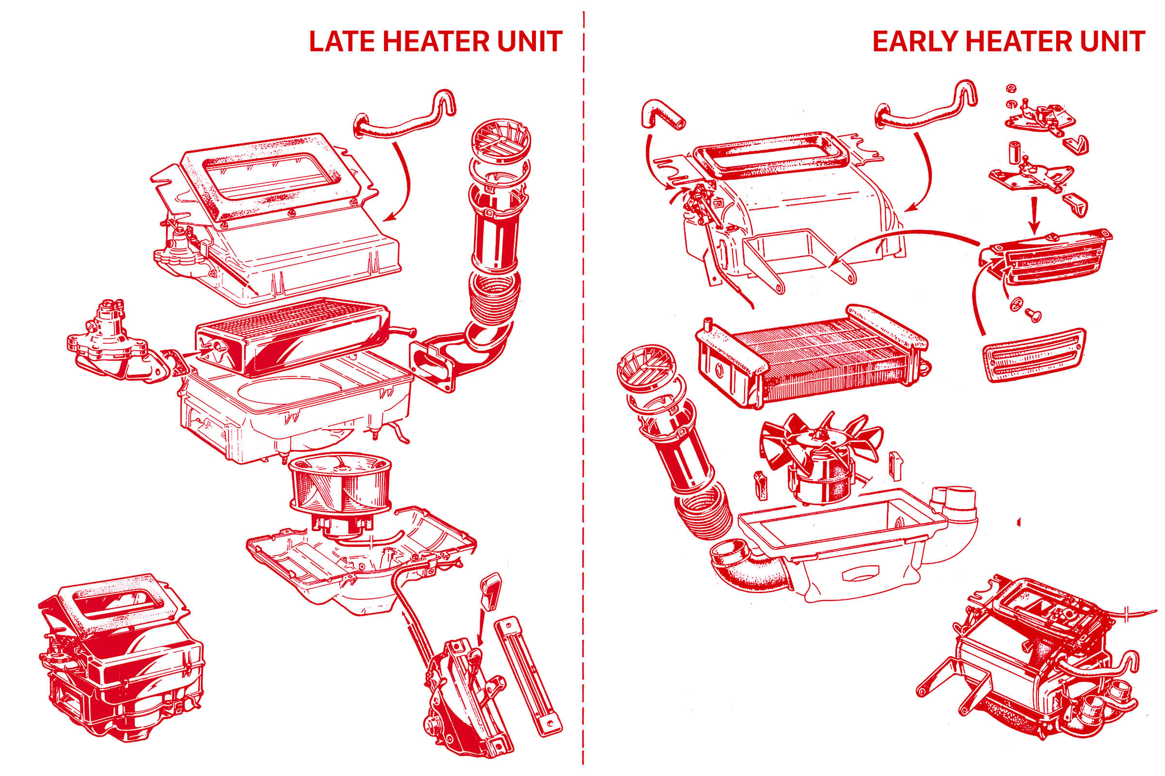Heater System | Electrical | 105/115 Series (Shared Parts) | Alfa Romeo Parts Diagram | Alfaholics
