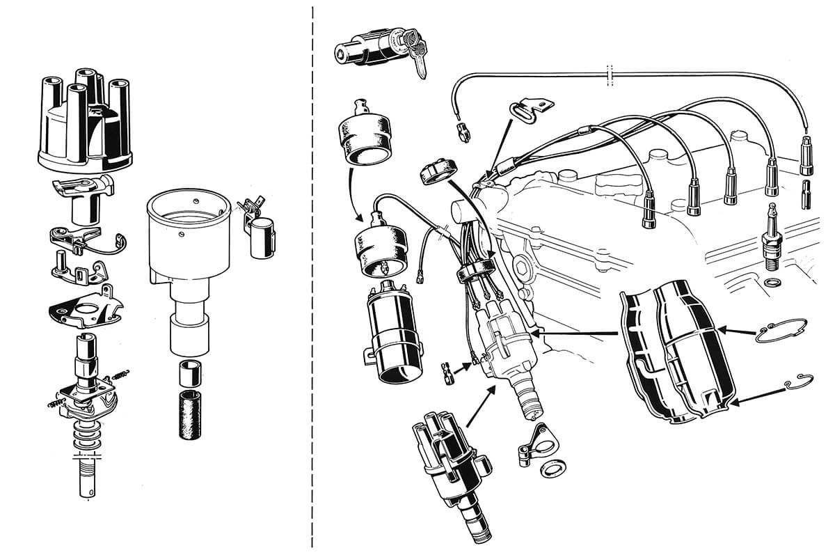 Ignition | Electrical | 105/115 Series (Shared Parts) | Alfa Romeo Parts Diagram | Alfaholics