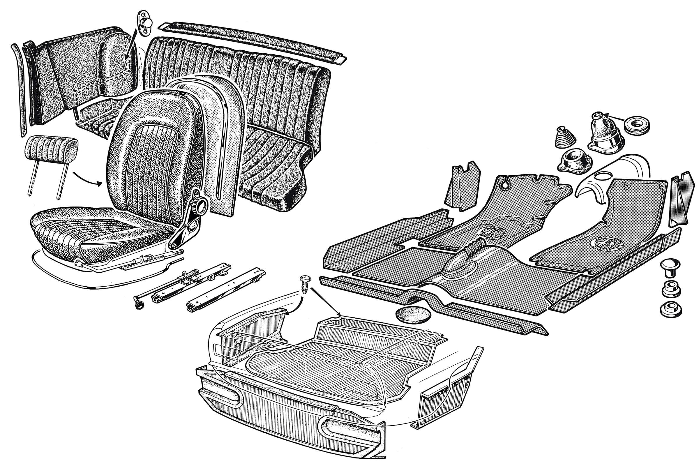 Spider - Trim & Seats | Body | 105/115 Series Spider Diagrams | Alfa Romeo Parts Diagram | Alfaholics