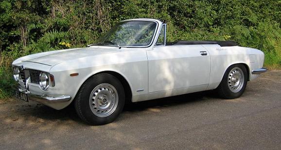 Richard's immaculate Giulia GTC he restored in 1985, photographed here in 2006 sitting Alfaholics 6