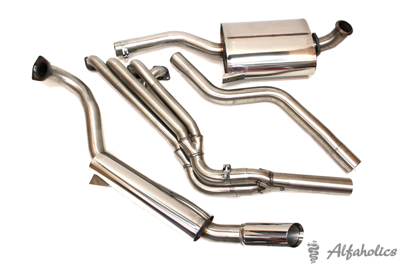 Alfaholics Stainless Steel Sports Exhaust - Twin Spark 105s