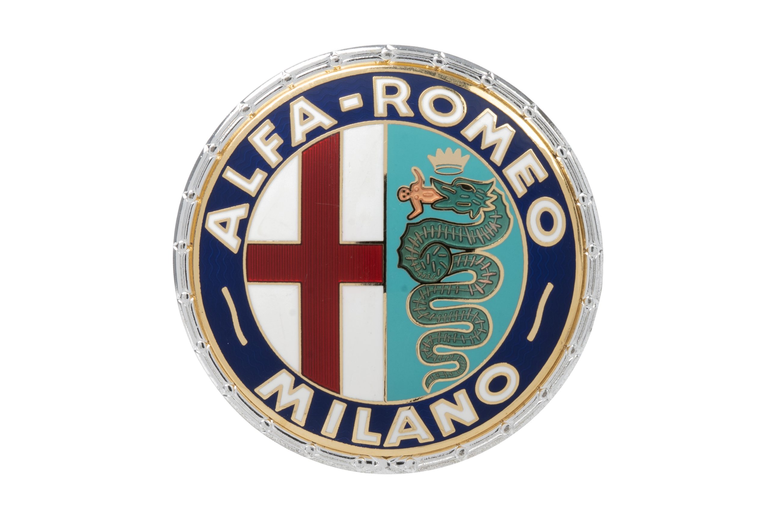 Alfa Romeo Enamel Milano Badge