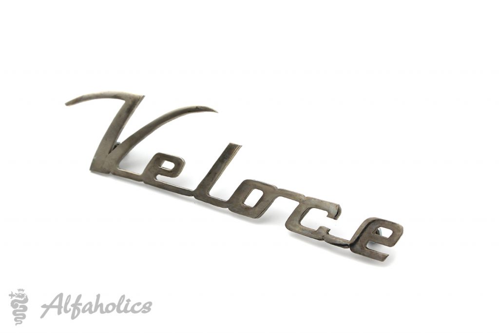 'Veloce' Bootlid Script