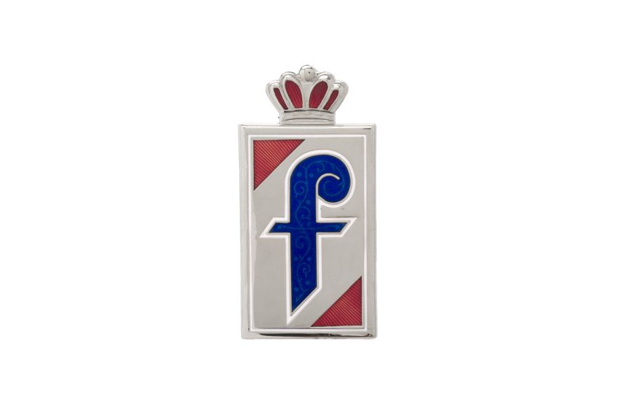 Farina F Enamel Badge
