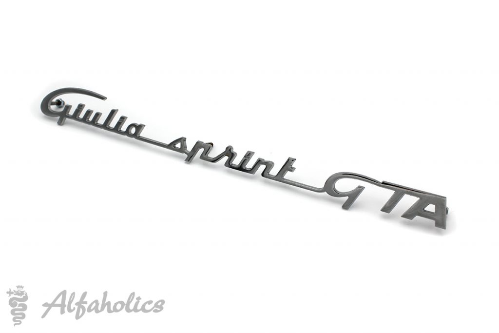 'Giulia Sprint GTA' Bootlid script