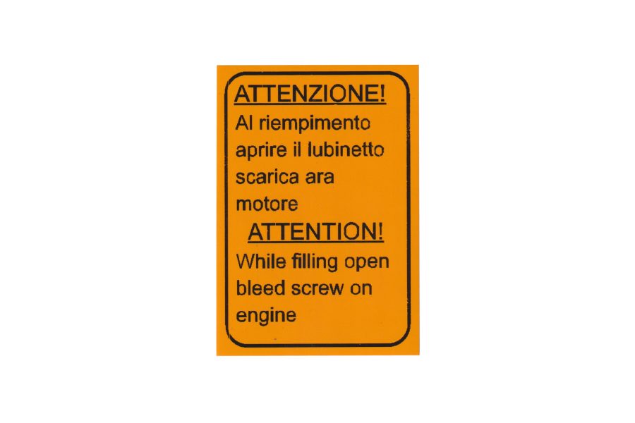 Radiator Sticker • Early