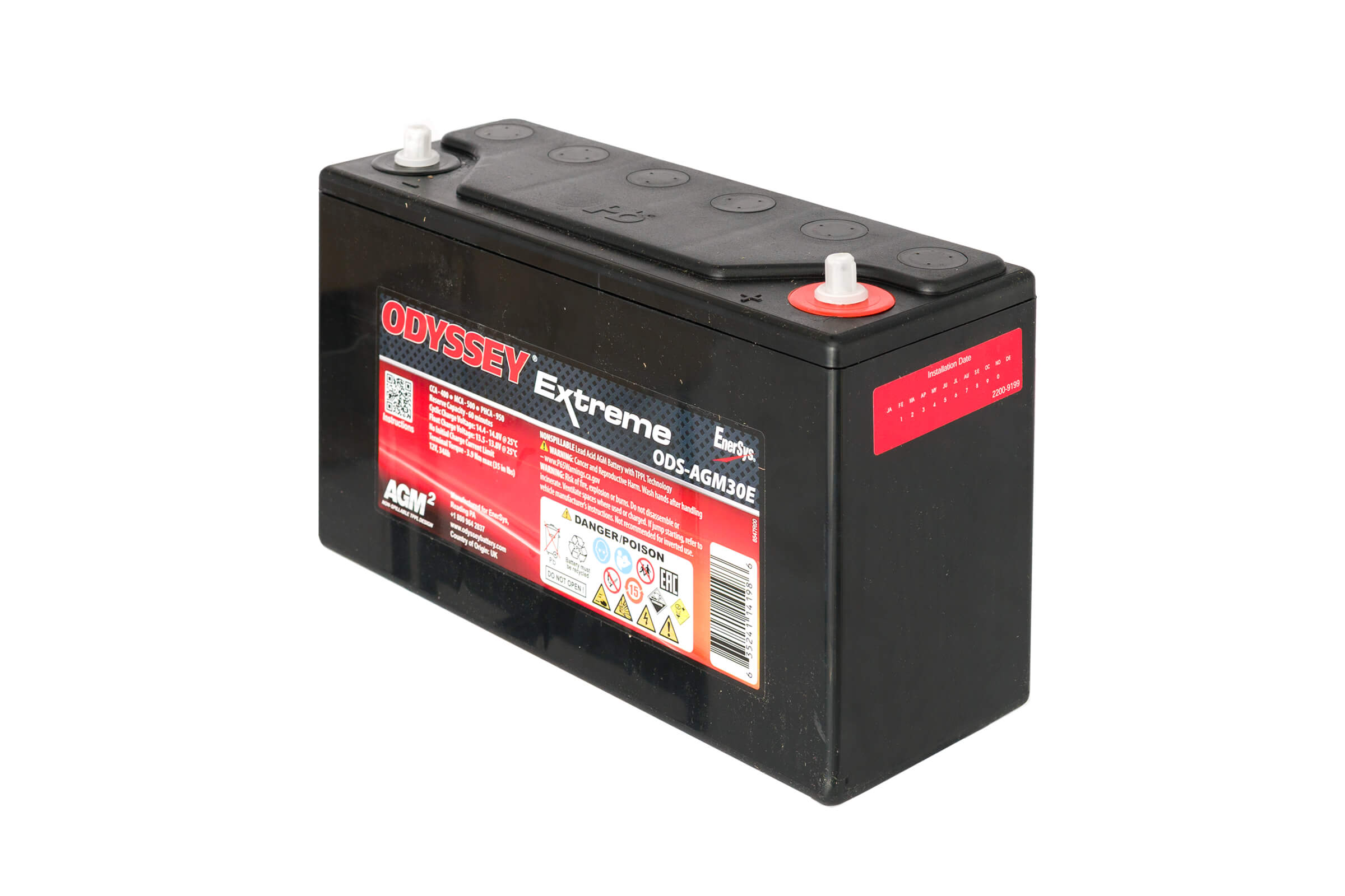 Red Top 30 Battery & Vertical Mount Tray