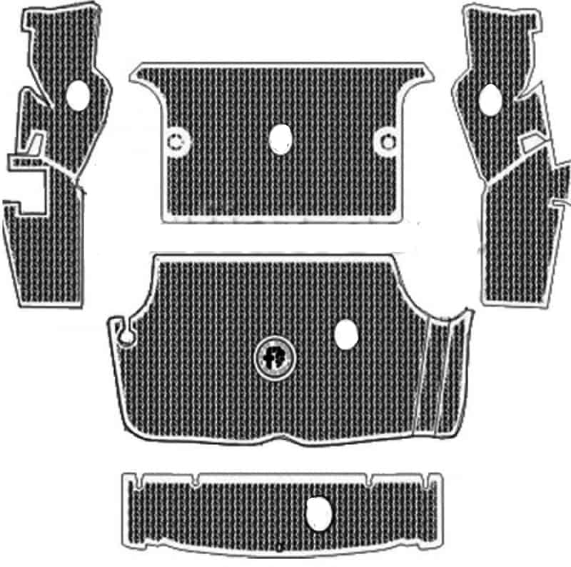 Giulia Rubber Boot Mat Set – Black - Alfaholics