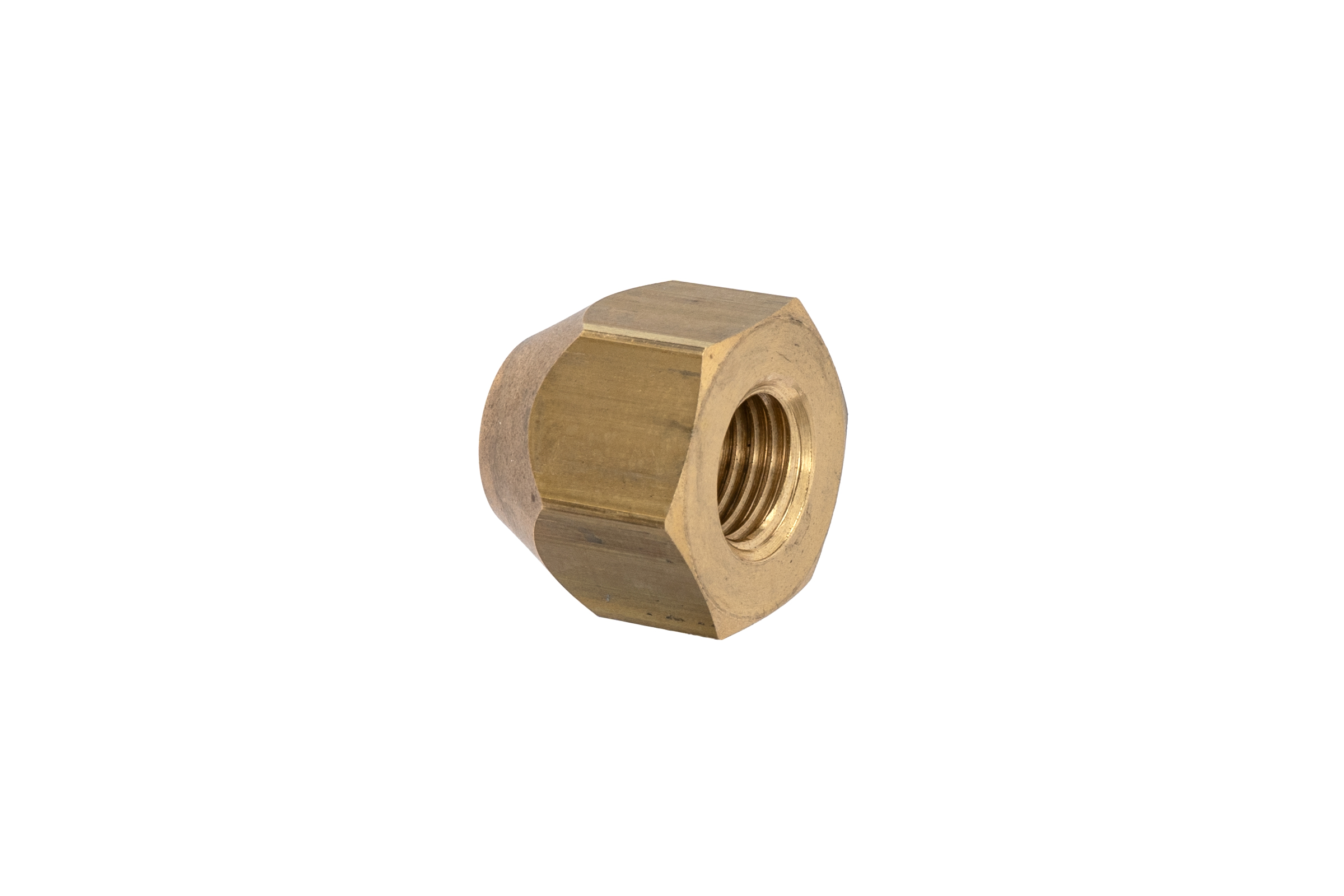 Brass Open Wheel Nut – Right Hand