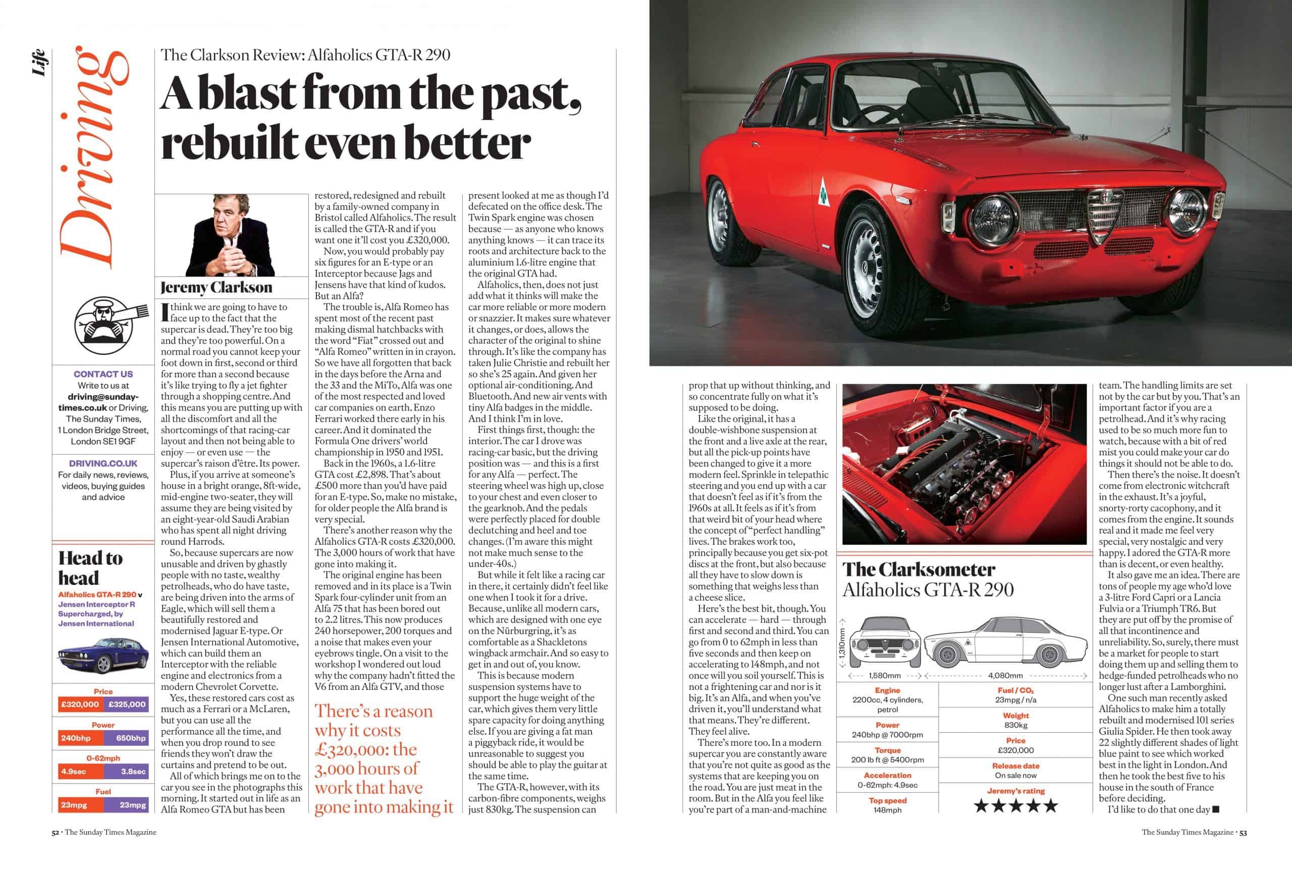 The Clarkson Review: Alfaholics GTA-R 290