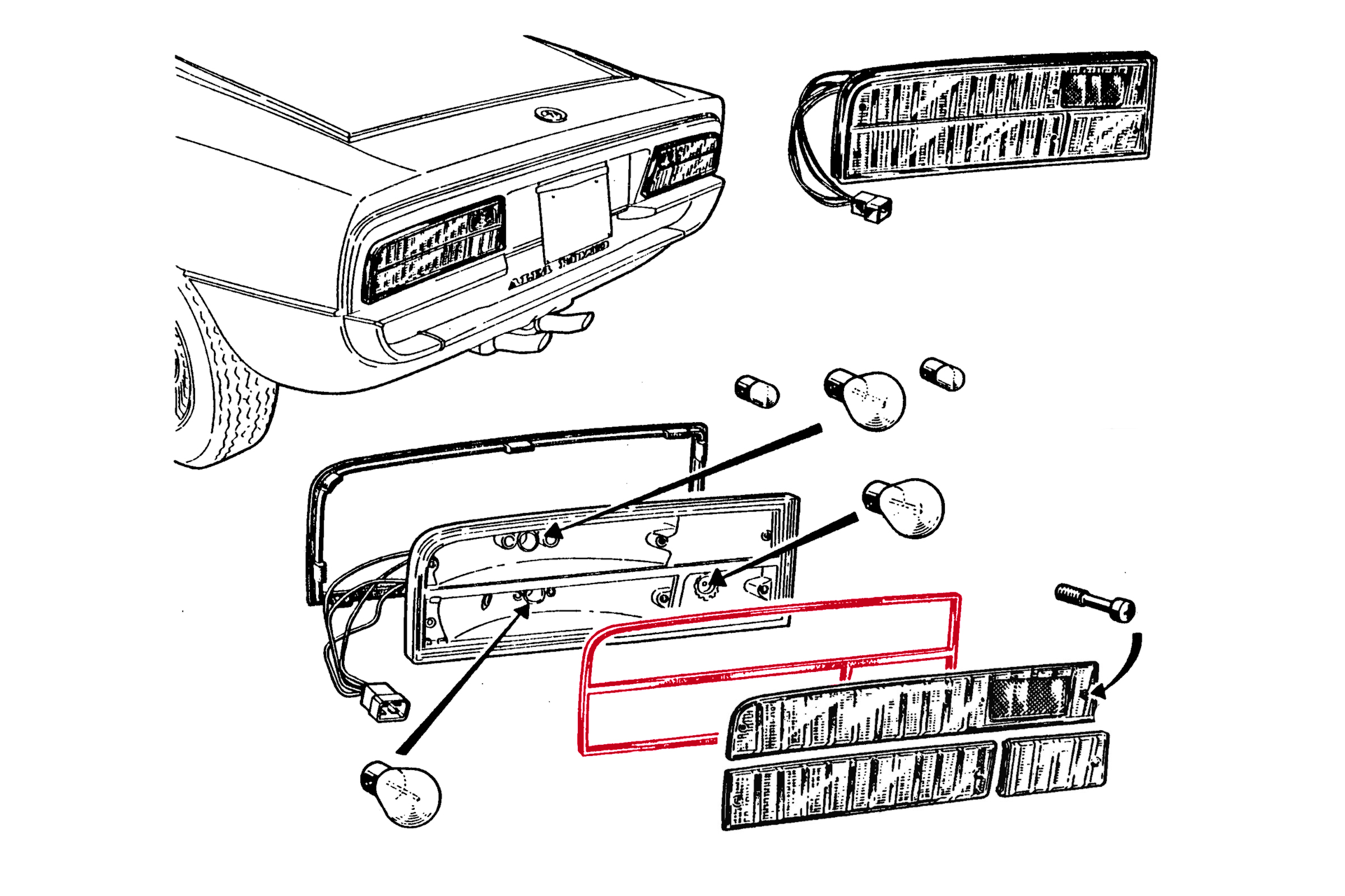 Rear Light Lens Seals • Montreal Rear Light Lens Seals • Montreal